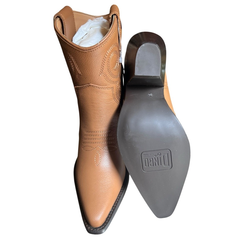 Dingo Pretty N Prissy Camel leather‎ Women's Western Cowboy Boots Size 6.5 NEW - Picture 13 of 16